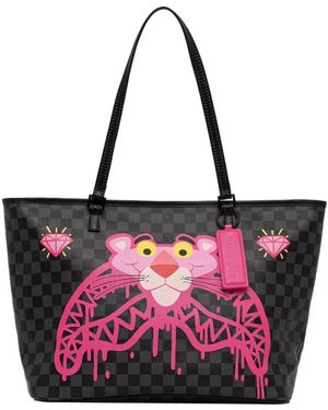 Sprayground Tassen ,Zwart ,Leer Checkerboard Tote - Rood