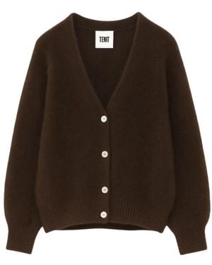Tiffany & Co. Dunkelbrauner Mohair-Cardigan