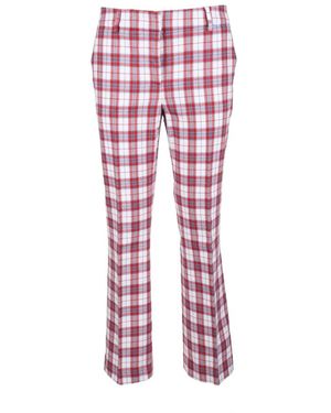 L'Autre Chose Broeken ,Veelkleurig ,Katoen Broek - Rood