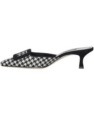 Manolo Blahnik Heeled Mules - Black