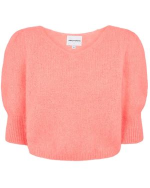 American Dreams Round-Neck Knitwear - Rosa