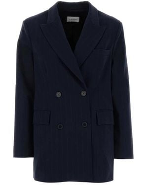 THE NINA STUDIO Doppelreihiger Blazer - Blau