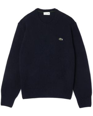 Lacoste Round-Neck Knitwear - Blue