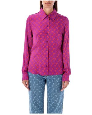Marine Serre Shirts - Rosso