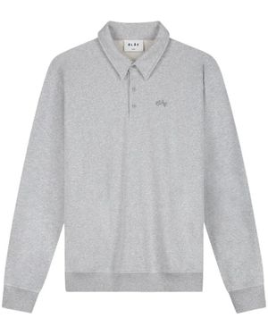 OLAF HUSSEIN Tops ,Grijs ,Oversized Polo Shirt