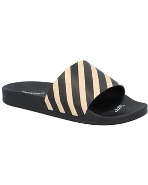 Off-White c/o Virgil Abloh Schoenen ,Zwart ,Polyester Diag Slider