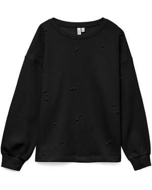 Vero Moda Vmfatilda/S Sweatshirt Jrs Btq - Zwart