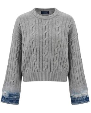 Haikure Round-Neck Knitwear - Gris