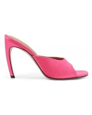 The Attico Heeled Mules - Pink