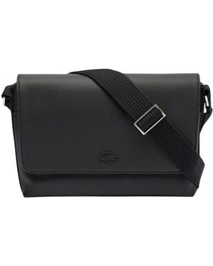 Lacoste Klassische Herrenklapptasche - Schwarz