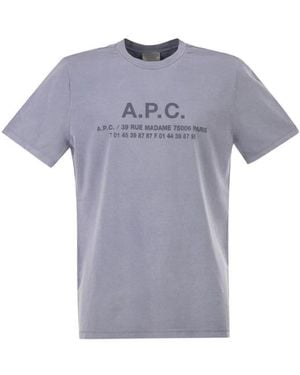 A.P.C. T-Shirts - Azul