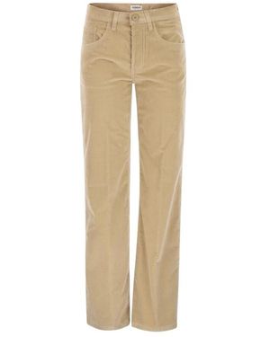 Dondup Straight Trousers - Natural