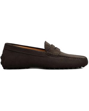 Tod's Gommino Suede Loafers - Zwart
