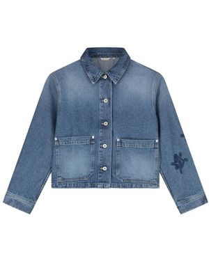 OLAF HUSSEIN Denim Jackets - Blue