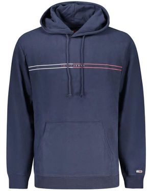 Tommy Hilfiger Blauer Baumwoll Herren Pullover Hoodie