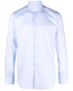 Xacus Camicia Con Colletto Ampio - Blauw