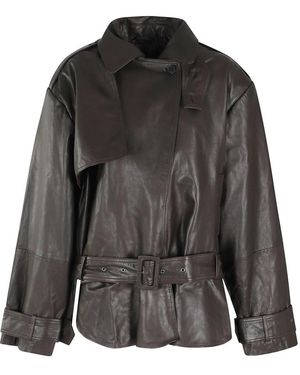 ROTATE BIRGER CHRISTENSEN Leather Jackets - Black