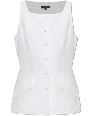Rag & Bone Lola Boatneck Weste - Weiß