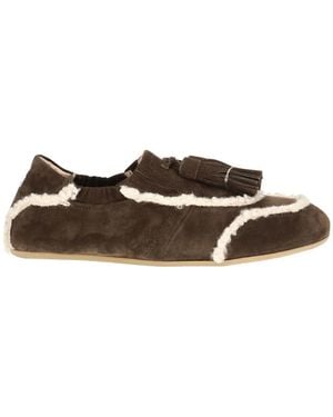 Fratelli Rossetti Loafer Aus Wildleder Zum Hineinschlüpfen Mit Quaste - Braun