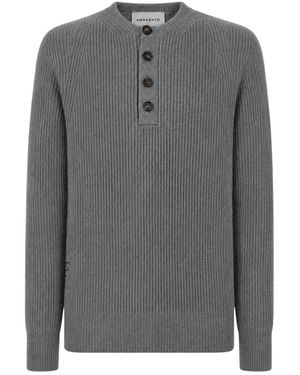 Amaranto Round-Neck Knitwear - Grey