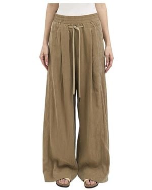 Andrea Ya'aqov Wide Trousers - Natural