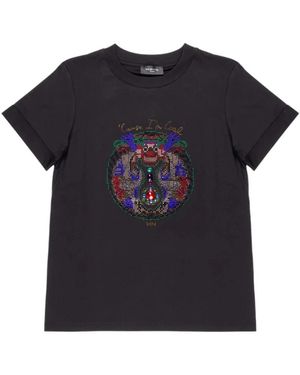 Nenette Tops ,Zwart ,Katoen Dobe T-Shirt