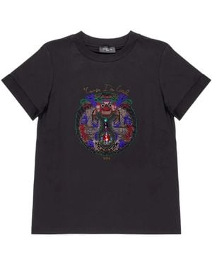 Nenette Tops ,Zwart ,Katoen Dobe T-Shirt