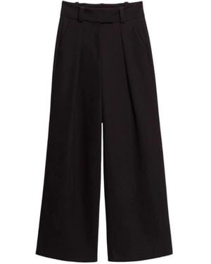 IVY & OAK Wide Trousers - Nero