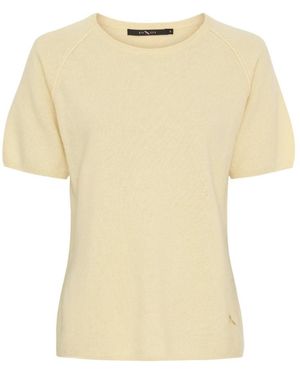 Btfcph Cashmere & Merino T-Shirt - Geel