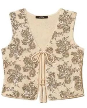 Twinset Vests - Natural