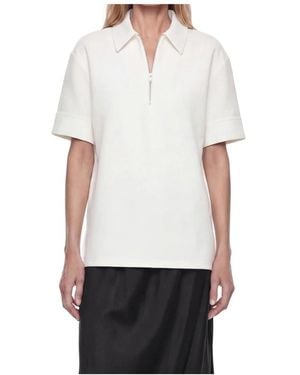 Jil Sander Polo-T-Shirt Aus Baumwollmischung - Weiß