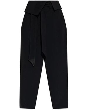 The Attico Wide Trousers - Black