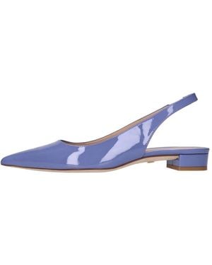 Stuart Weitzman Slingback Pump Van Lakleer - Blauw