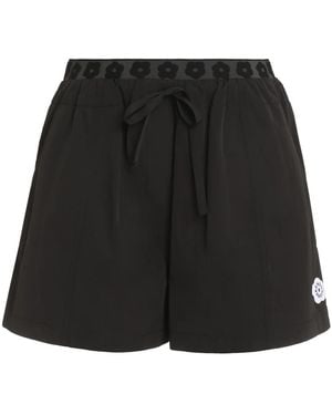 KENZO Cotton Blend Shorts - Schwarz