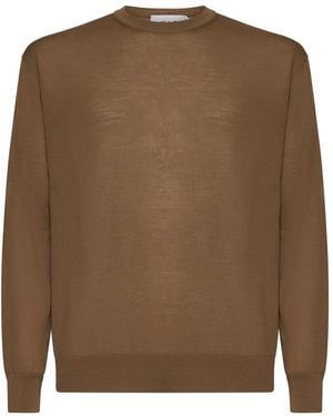 D4.0 Round-Neck Knitwear - Brown