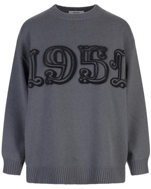 Max Mara Truien & Vesten ,Grijs ,Round-Neck Truien