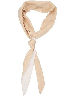 Eleventy Accessoires ,Kasjmier Kasjmier Zijde Gebreide Sjaal - Metallic