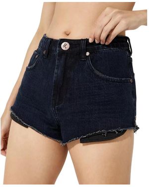 One Teaspoon The One High Waist Shorts - Blauw