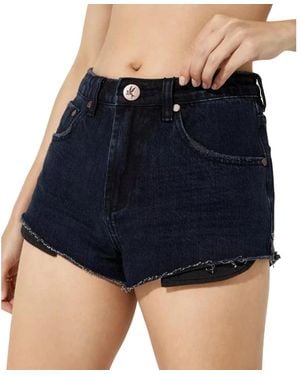 One Teaspoon The One High Waist Shorts - Blau