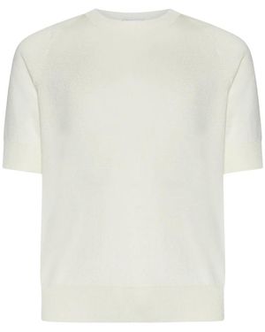 PT Torino Cremefarbener pullover capsule collection - Weiß