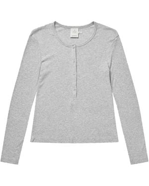 Munthe Long Sleeve T-Shirts - Grey