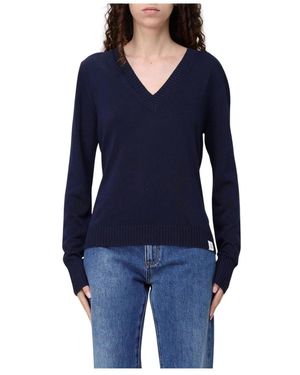 Peuterey Blauer Strickpullover Mit Rundhalsausschnitt