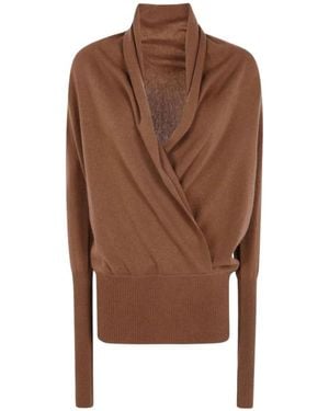 7 For All Mankind Long Knitwear - Brown