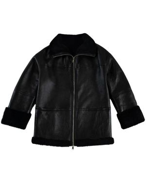 Just things we like Leather Jackets - Black