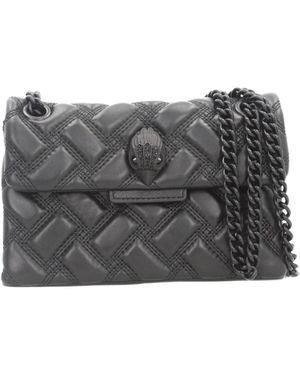 Kurt Geiger Tassen ,Zwart ,Leer Mini Kensington Drench - Grijs