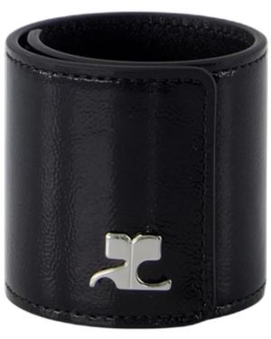 Courreges Bracelets - Black