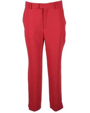 Semicouture Slim-Fit Pants - Red