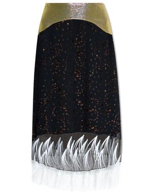 Tory Burch Rock mit dekorativem abschluss - Schwarz