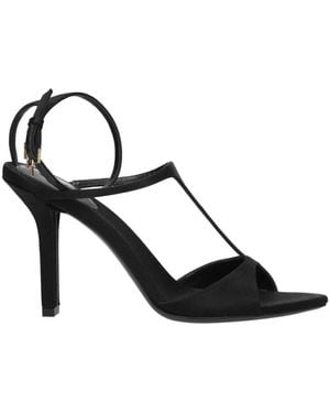 Givenchy Zwarte Satijnen Hoge Hak Sandalen