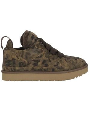 UGG Schoenen ,Bruin ,Wol Lowmel Spotted